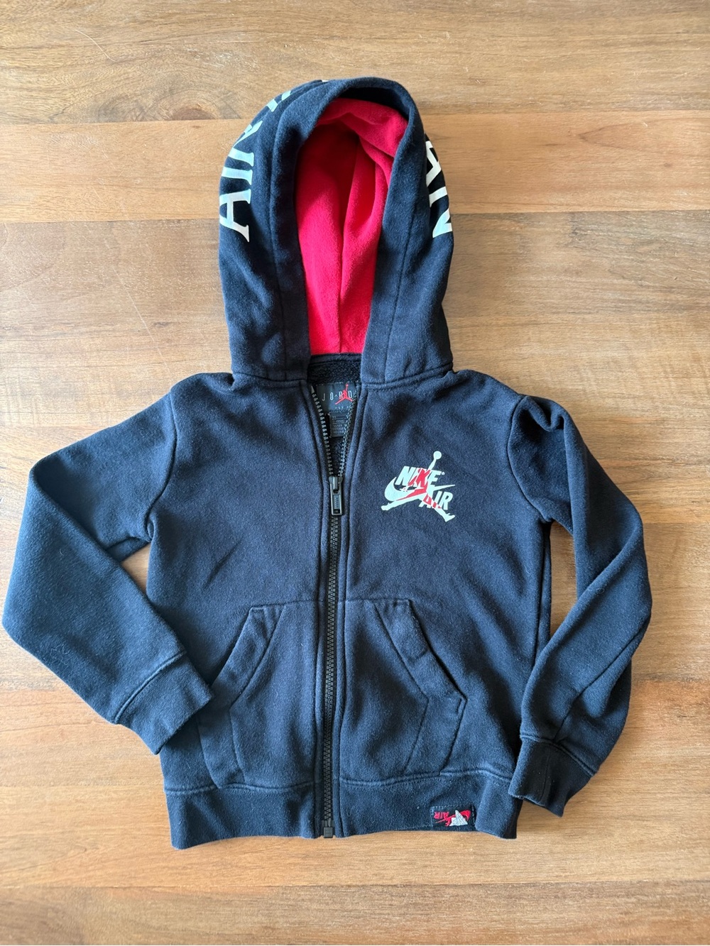 💥2/$20 Jordan Kids Black Hoodie Nike 4T Zip